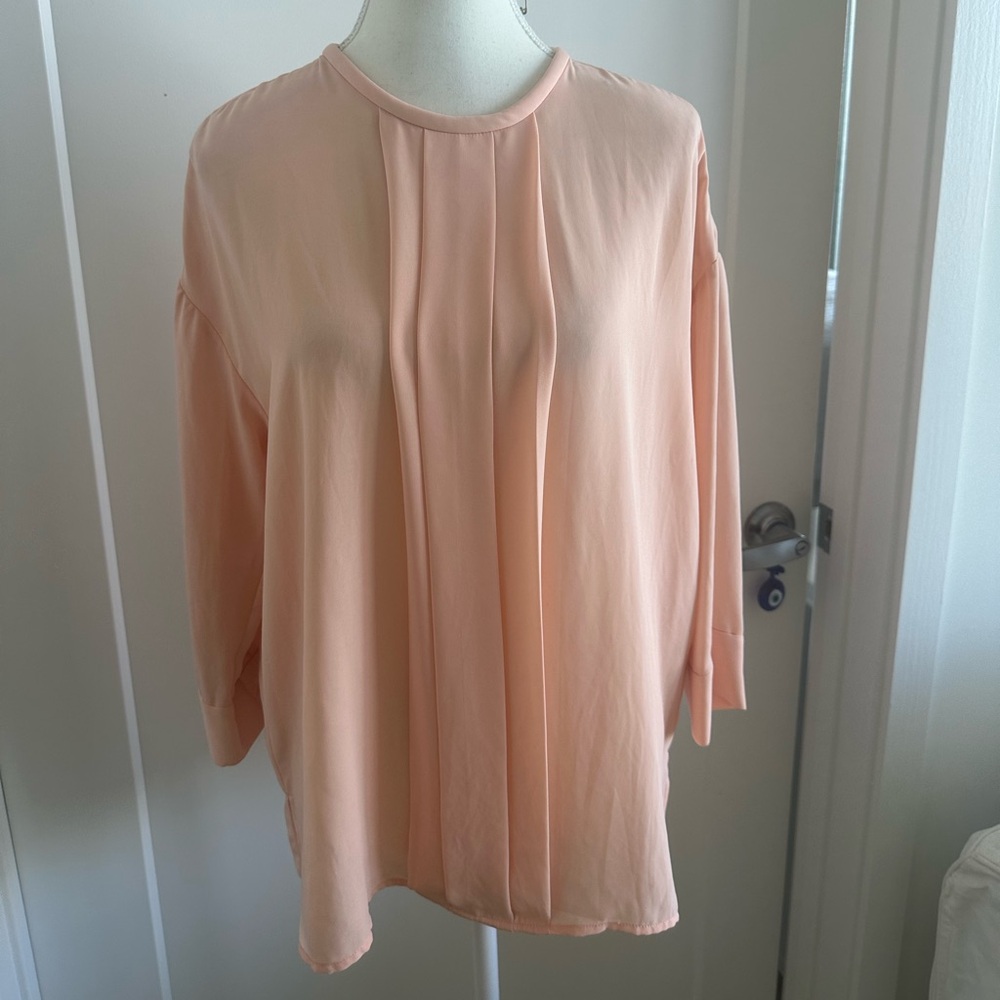 By Malene Birger Peach Blouse size 36 NWOT